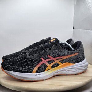 ASICS Mens Black & Orange Dynablast 2 Running Shoes Trainers US 10.5